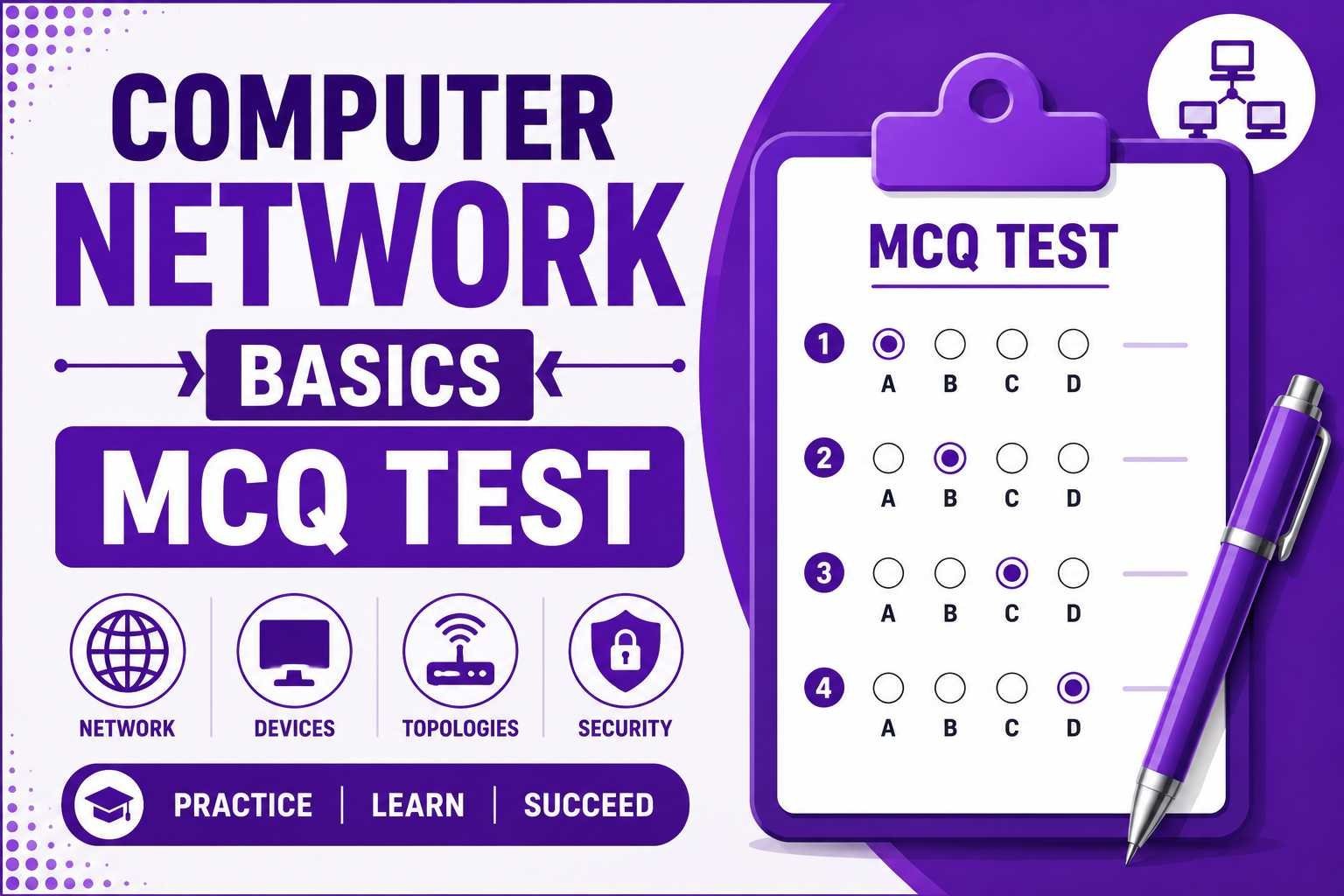 Computer Network Basics MCQ Test – 34 Questions