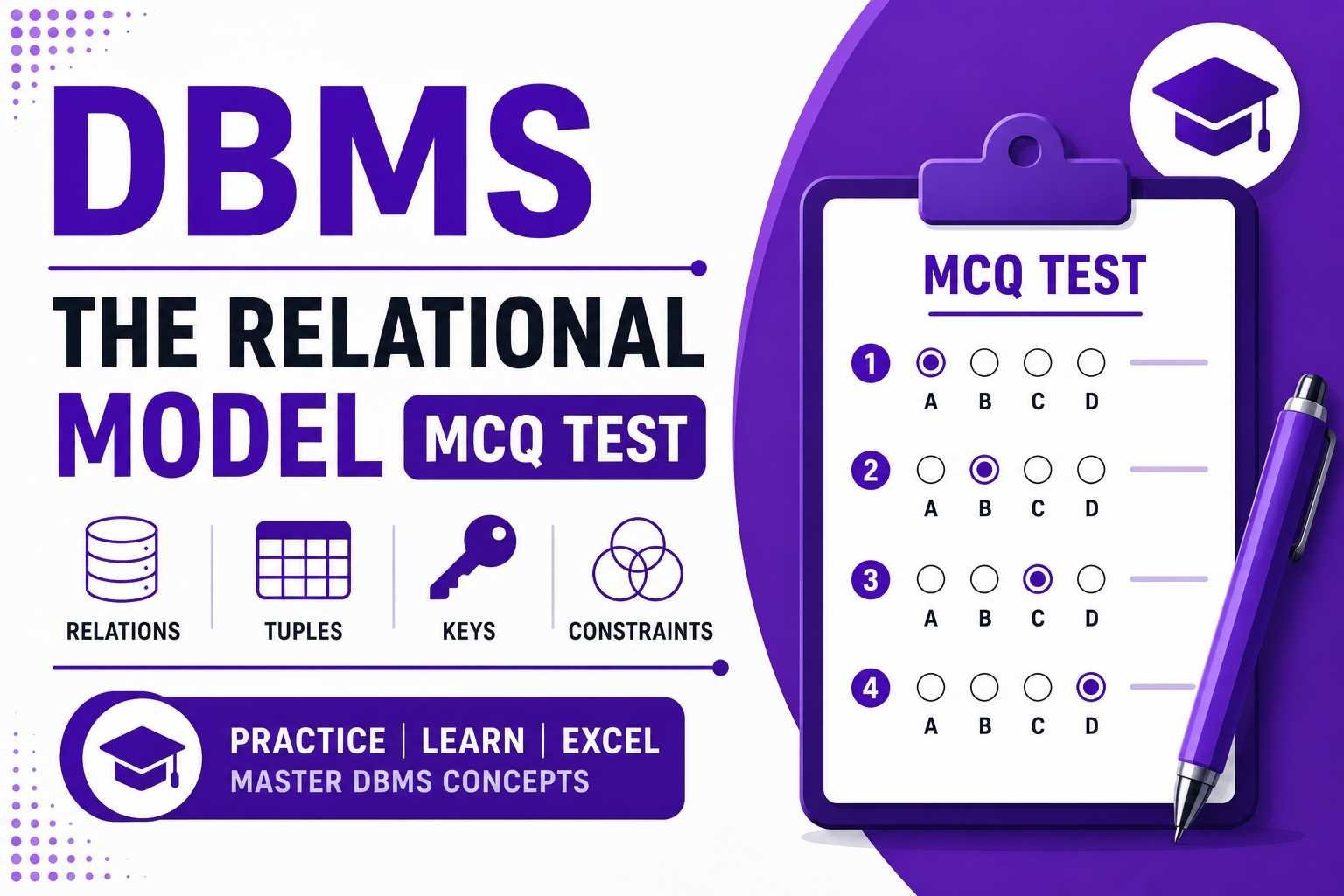 DBMS The Relational Model MCQ Test – 30 Questions