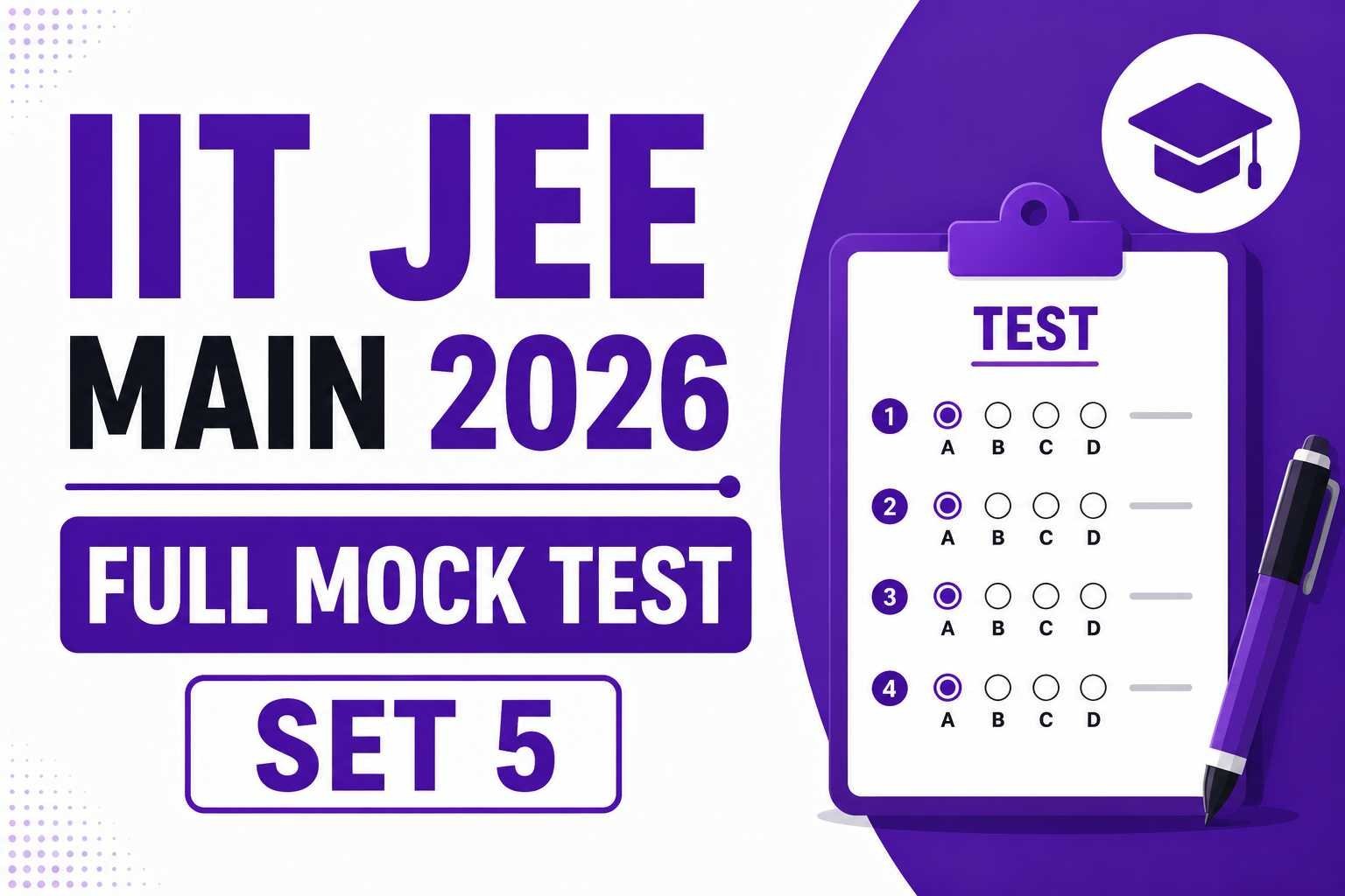 IIT JEE Main 2026 – SET 5 Grand Test Series Ultra Advanced