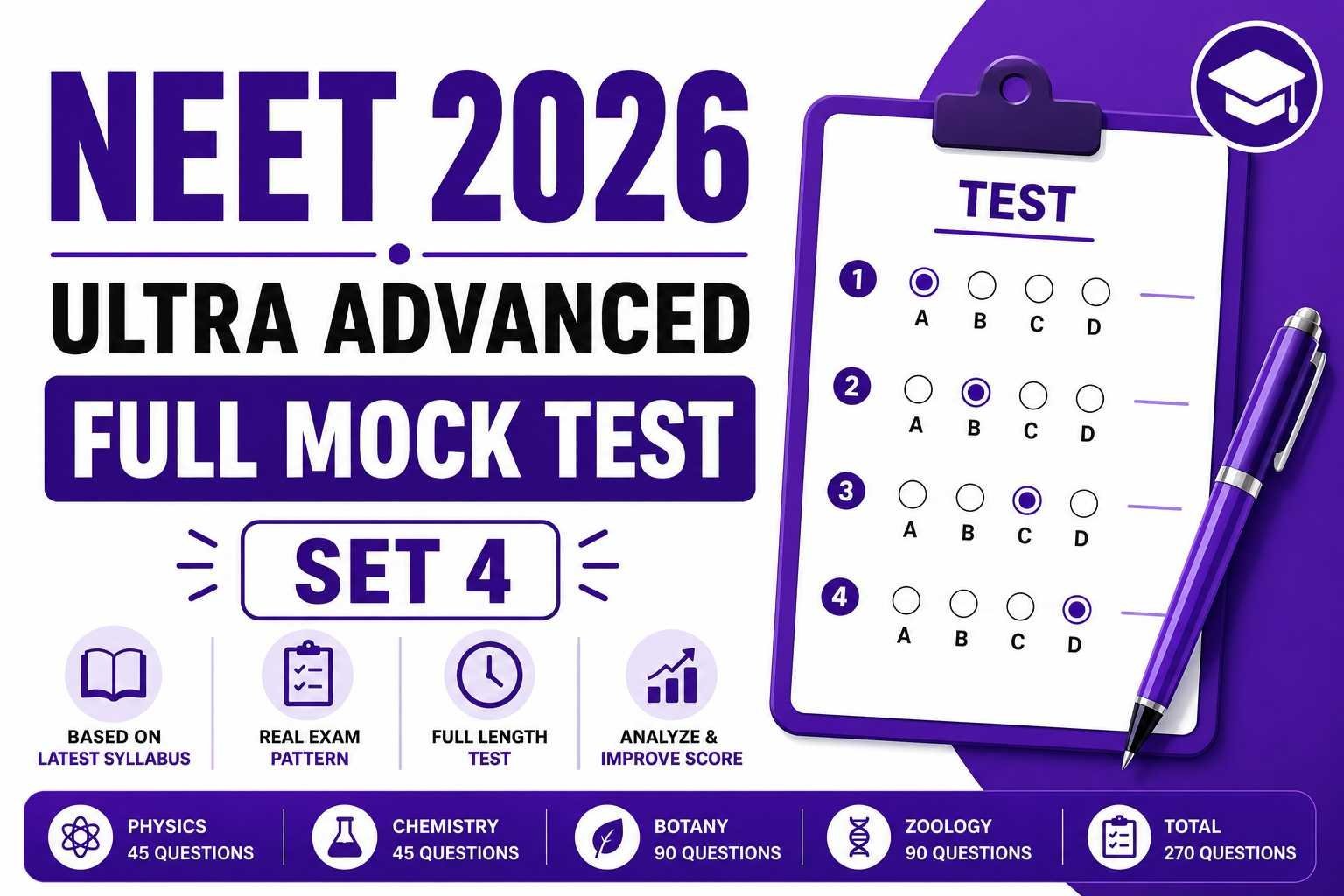 NEET 2026 Ultra Advanced Full Mock Test – Set 4