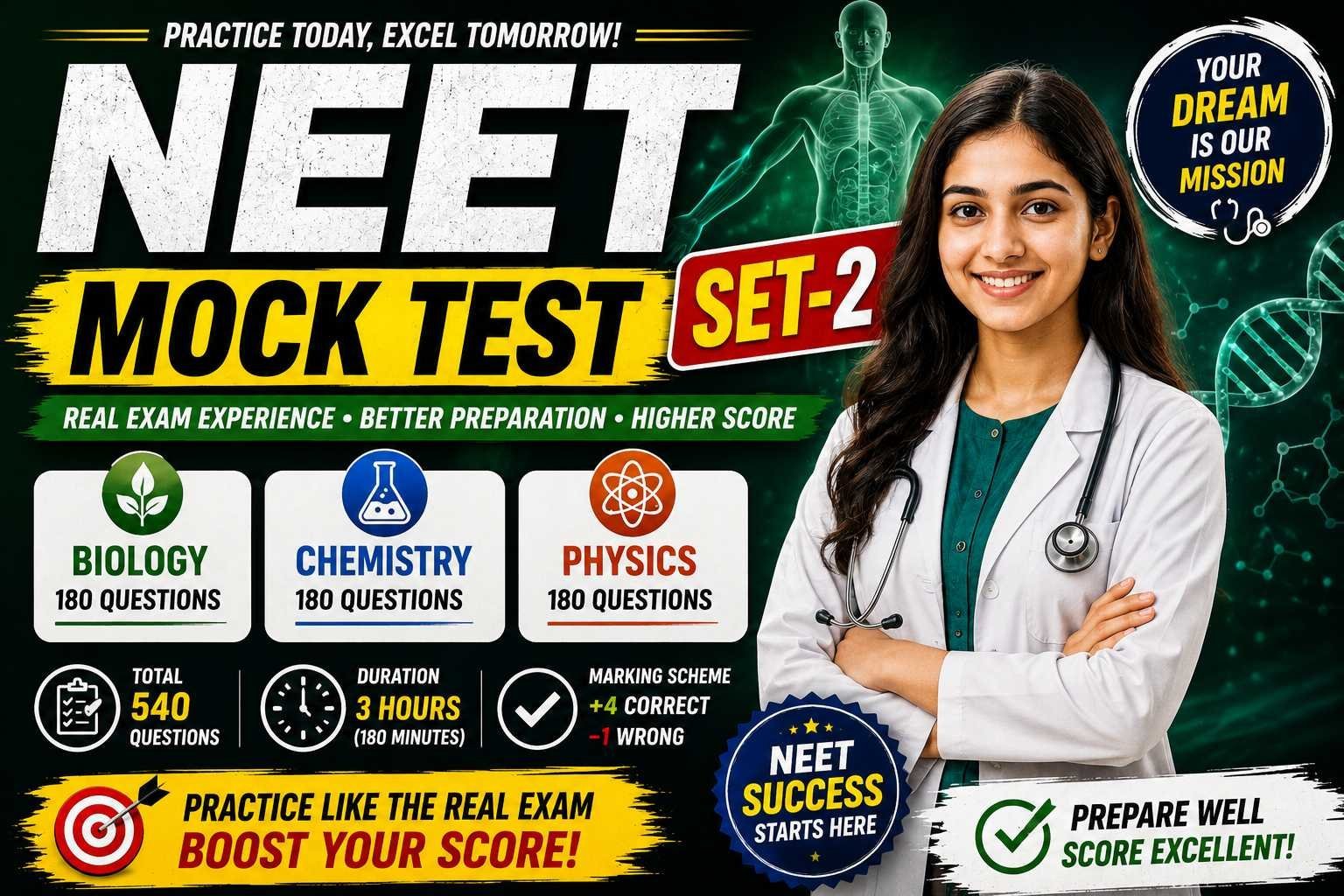 NEET 2026 Advanced Mock Test – Set 2