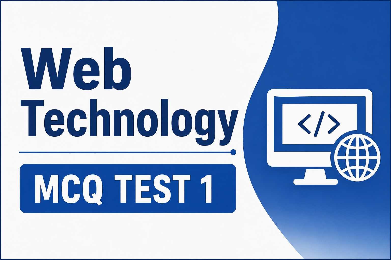 Web Technology MCQ Test 